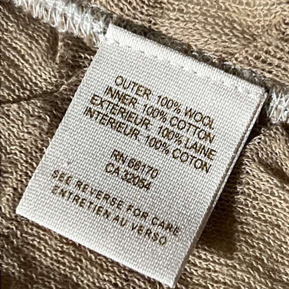 Free people 100% wool striped studded knit blazer jacket Open Front cardigan - Picture 8 of 14